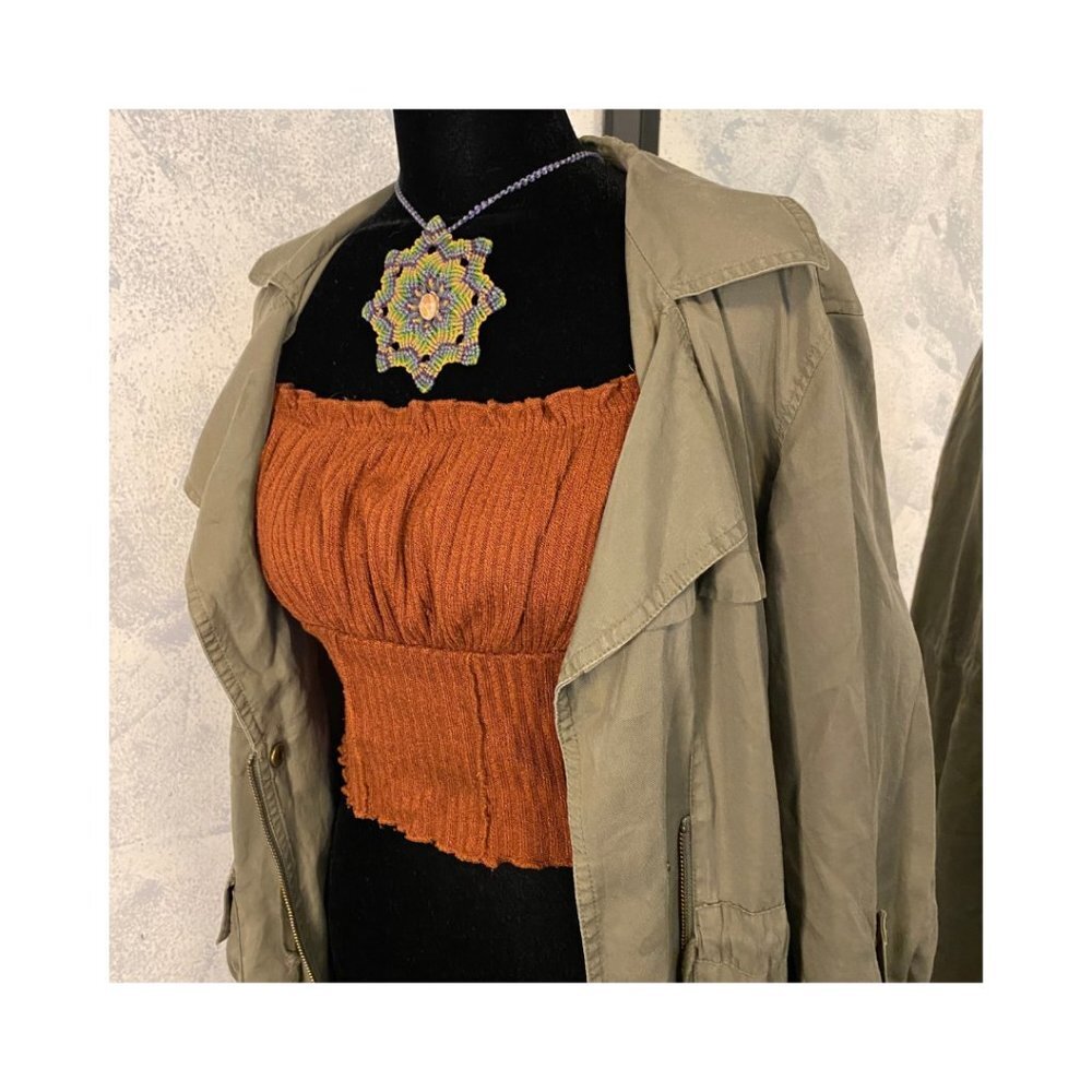 Shein Crop top Strap Copper size L